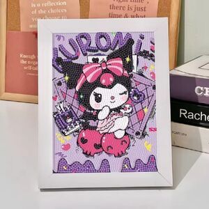 Brand New DIY Kuromi Diamond Beads Art With Frame